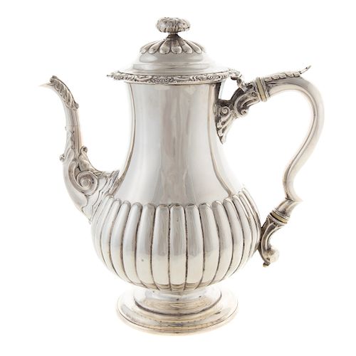 George IV Scottish Silver Coffee Pot