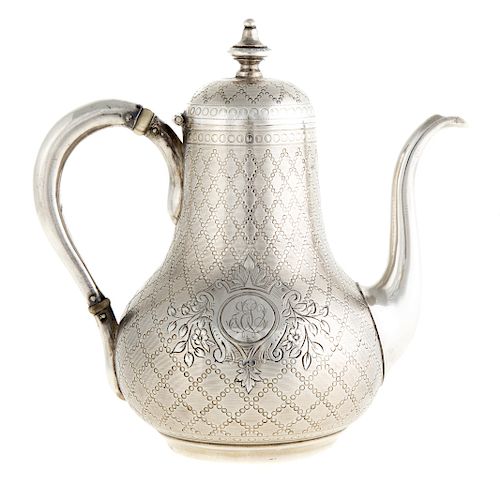 French Silver Individual Teapot
