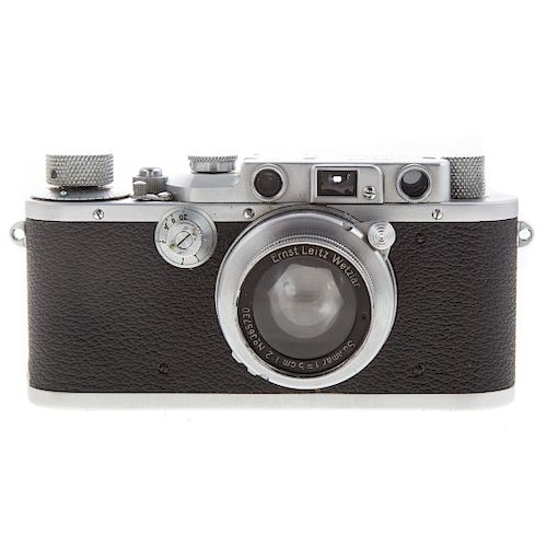 Leica III a Camera, with Lens and Carrying Case