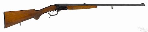 J. P. Sauer, German under lever rifle, 5.6 x 35R, with set triggers, a pistol grip walnut stock