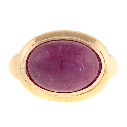 An 11.72ct Unheated Burmese Ruby Ring in 18K