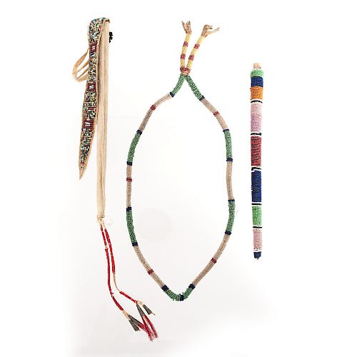 Collection of Sioux Beaded Items