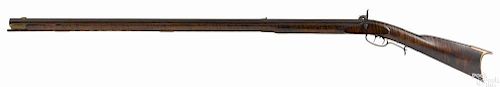 Pennsylvania full stock percussion long rifle, .36 caliber, the barrel inscribed M. Ringle