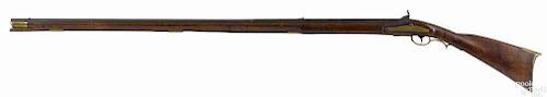 Pennsylvania full stock percussion long rifle, .58 caliber, the barrel inscribed Buck & Ball