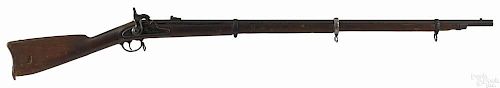 U.S. Model 1863 Springfield percussion military musket, .58 caliber, the lock inscribed US