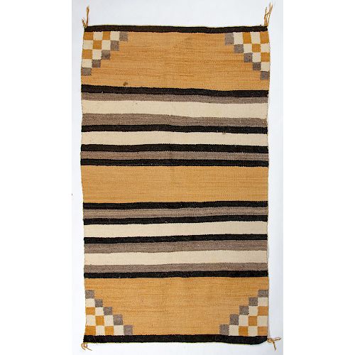 Navajo Eastern Reservation Double Saddle Blanket / Rug