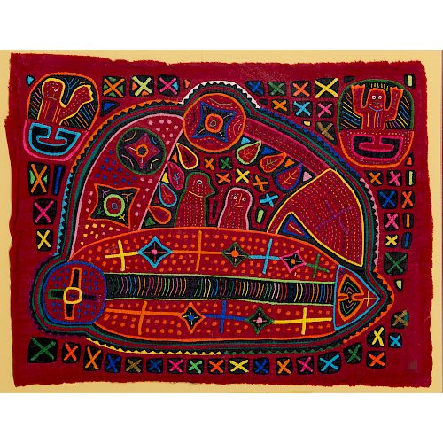 Whimsical Panamanian Mola and Reverse Applique Textiles, From the William Rose Collection, Illinois