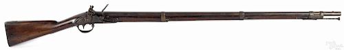 Unmarked U.S. Militia flintlock musket, in the style of a U.S. Model 1816 musket