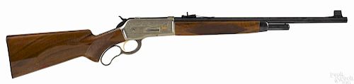 Browning Model 71 high grade carbine, .348 Winchester caliber, with a scroll engraved receiver