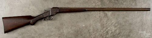 Hopkins & Allen falling block shotgun, 12 gauge, with a 29 1/2'' round barrel