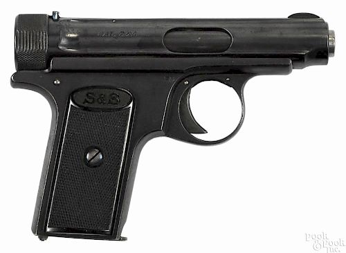 J. P. Sauer model 1913 semi-automatic pistol, 7.65 mm, with a 3'' barrel. Serial #126568. C & R