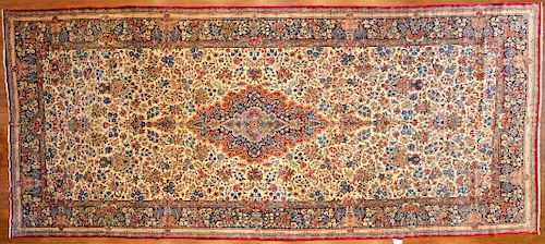 Antique Lavar Kerman Carpet, Persia, 8.10 x 20.2