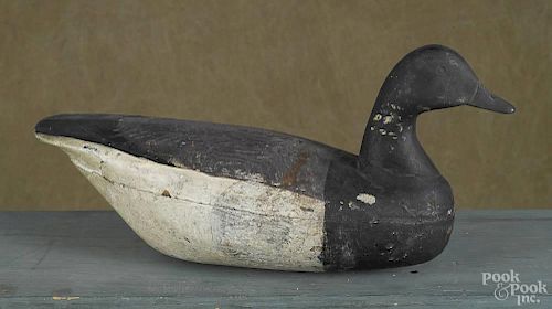 New Jersey carved and painted brant duck decoy, early/mid 20th c., 16 1/2'' l.