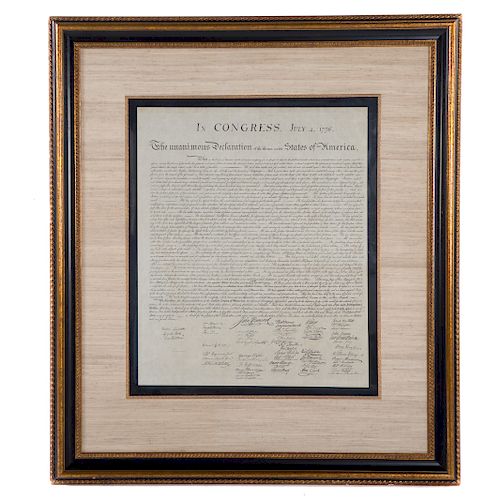 Peter Force Copy of Declaration of Independence