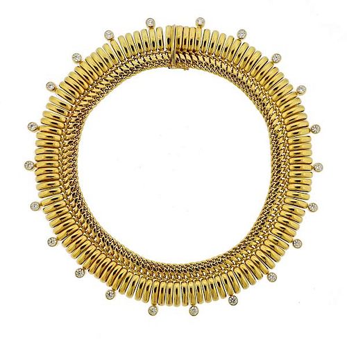 Tiffany &amp; Co Paloma Picasso 18K Gold Diamond Necklace