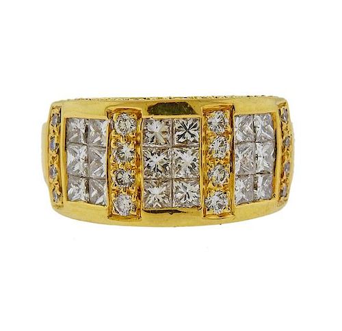 18k Gold  Diamond Ring 