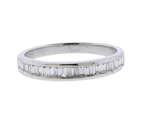 14K Gold Diamond Half Band Ring
