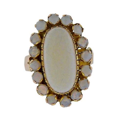 18K Gold Opal Cocktail Ring
