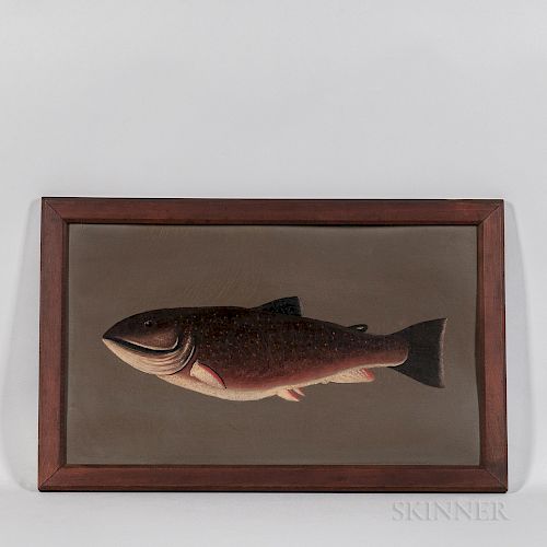 American School, Early 20th Century  Portrait of a Rainbow Trout