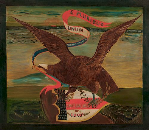 American School, c. 1876  Centennial Eagle Painting