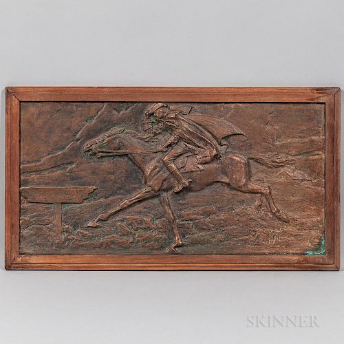 Bronze Paul Revere's Ride Plaque