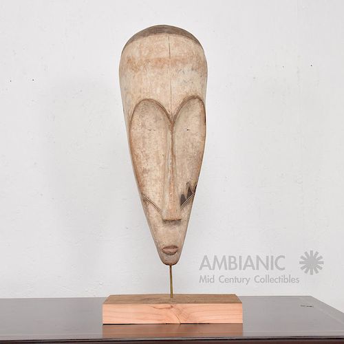 African Ngil Society Wood Mask
