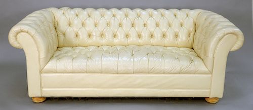 Chesterfield sofa (several seat buttons off). lg. 95 in.,