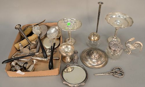 Sterling silver weighted lot.