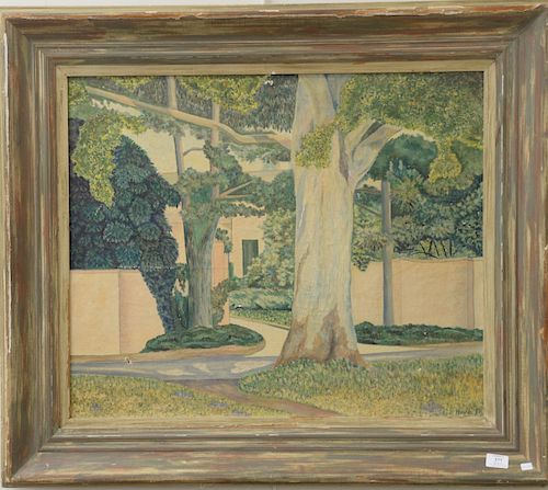 Harrison Magowan Parker (1907-1951), oil on canvas, "Winter Dawn", landscape, signed lower right H. Parker, Virginia Museum of Fine ...
