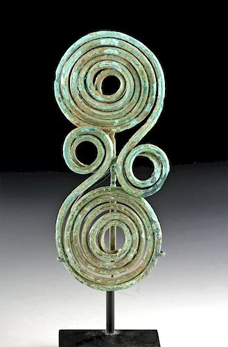 Greek Bronze Spiral Fibula