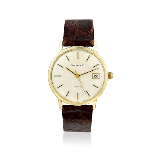 Tiffany & Co. Wristwatch with Date in 14K Gold