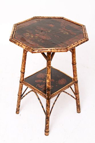 Aesthetic Mvmt. Octagonal Lacquered Side Table