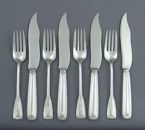 Tiffany Sterling Silver Fish Knives and Forks