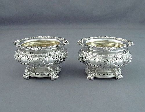 Pair of Sterling Silver Open Salts by Gorham