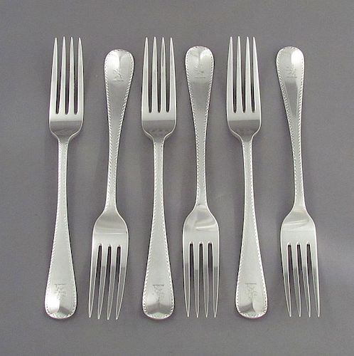 Victorian Silver Dessert Forks