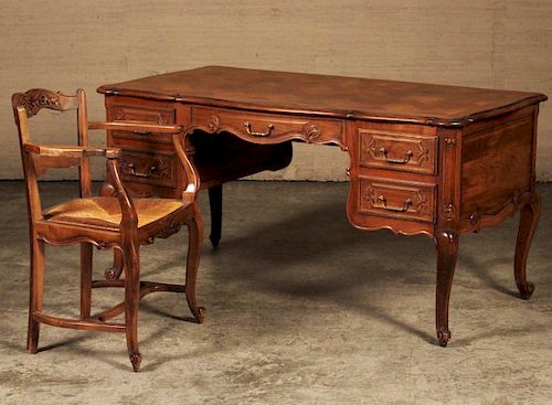 LOUIS XV STYLE DESK AND CHAIR