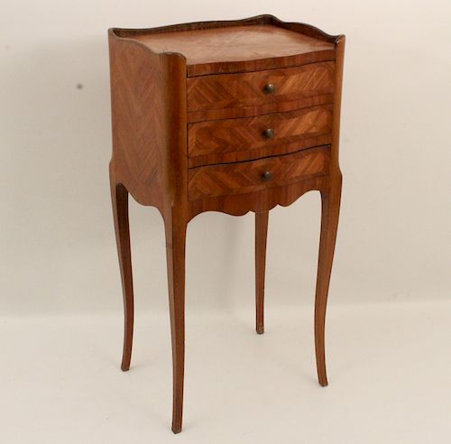 LOUIS XV STYLE 3 DRAWER  MARQUETTE