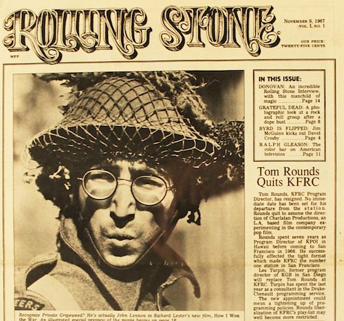 1ST ISSUE OF ROLLING STONE MAGAZINE