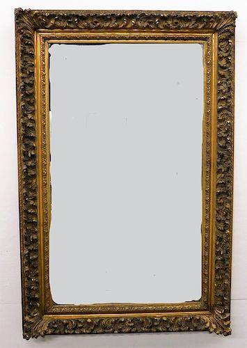LG American Gilt Wood & Gesso Acanthus Leaf Mirror