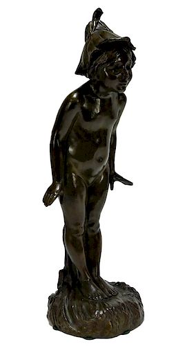 Edward Berge Wildflower Bronze Sculpture of Pixie