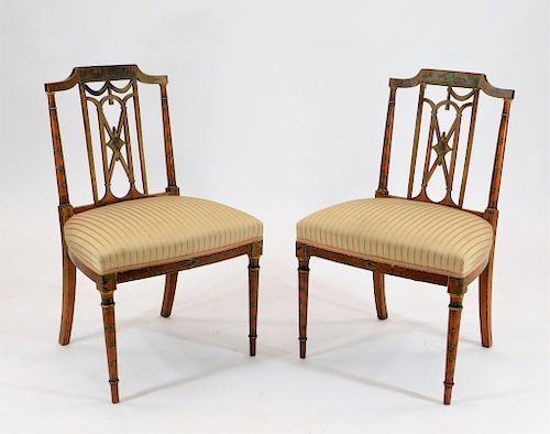 FINE PR 19C European Adam Style Neoclassical Chair