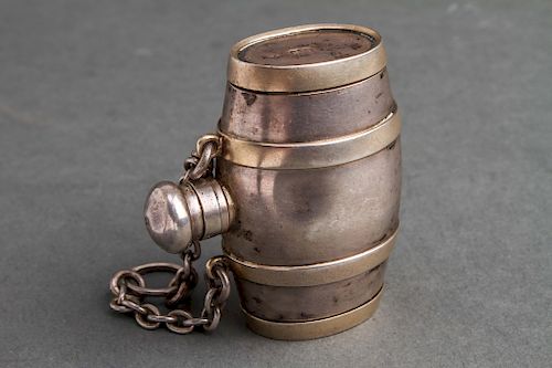 S. Mordan & Co London Barrel-Form Vinaigrette 1890