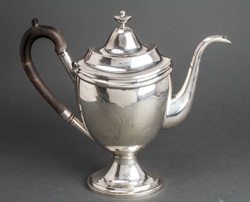 John Sayre American Silver Large Teapot C. 1800