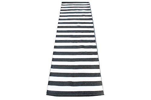 Dhurrie Striped Carpet Runner 2' 7" x 9' 3"