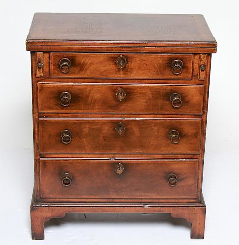 Georgian Manner Chest w Hinged Top