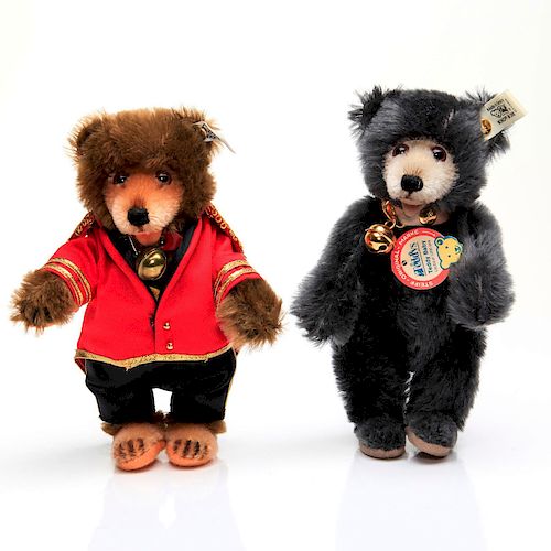 2 STEIFF LIMITED EDITION ARTICULATED STUFFED BEARS