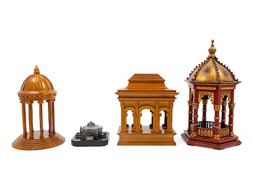 A Group of Architectural Models<br>four total.<br