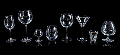 A Group of Thirty-Three Glass Drinking Articles<b