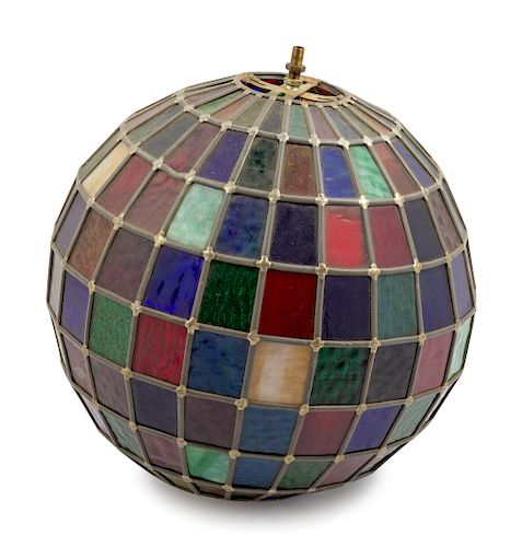 A Leaded Glass Shade<br>Height 14 1/2 x diameter 
