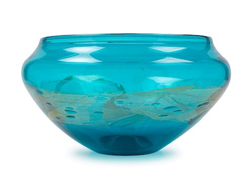 A Studio Glass Bowl<br>LATE 20TH CENTURY<br>of lo